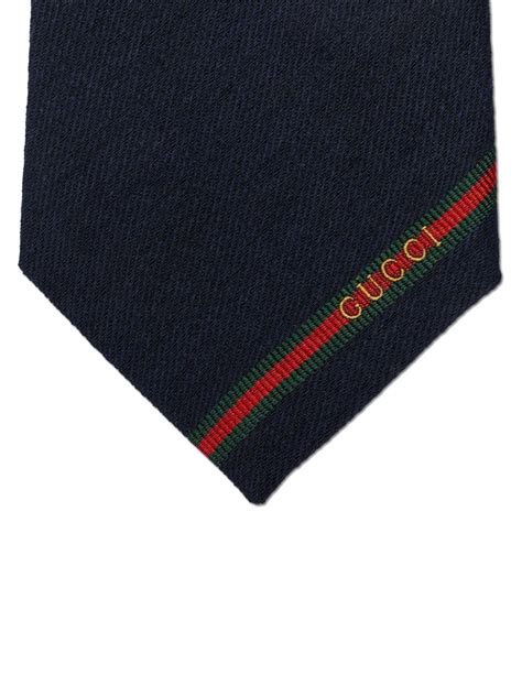 Gucci Gravata de seda G Net entrelaçada azul claro 